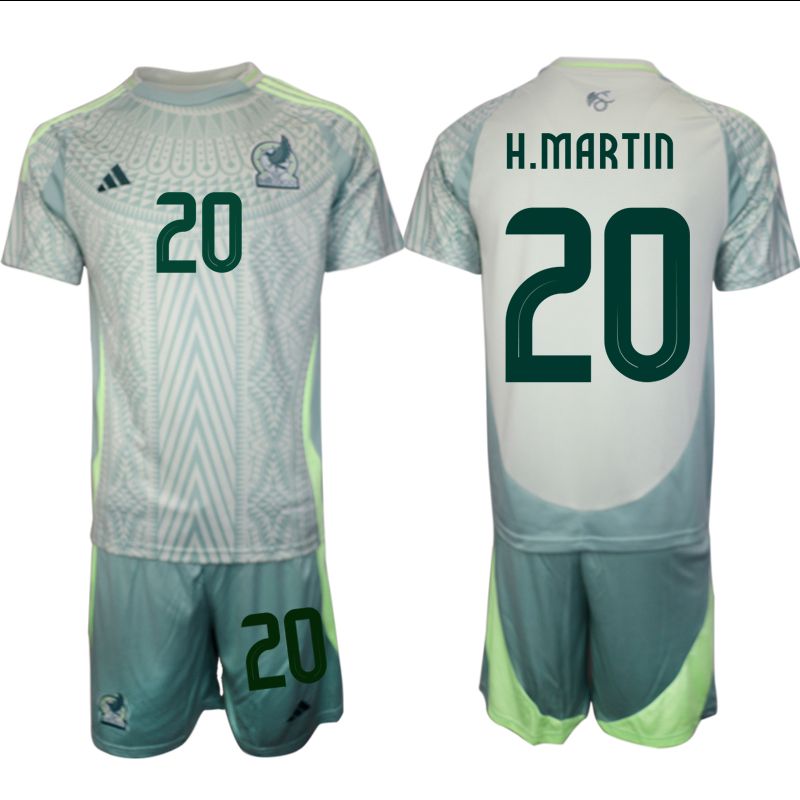 Men 2024-2025 Season Mexico away green 20 Soccer Jersey